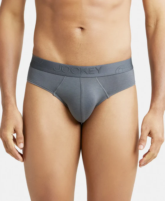 Tencel Micro Modal Cotton Elastane Solid Brief With Natural Stayfresh Properties IC24