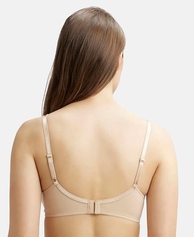 Jockey 1250 Women Super Combed Cotton Elastane Everyday Bra | Wirefree | Non Padded | Full Coverage with Contoured Shaper Panel | Fabric - Image 3